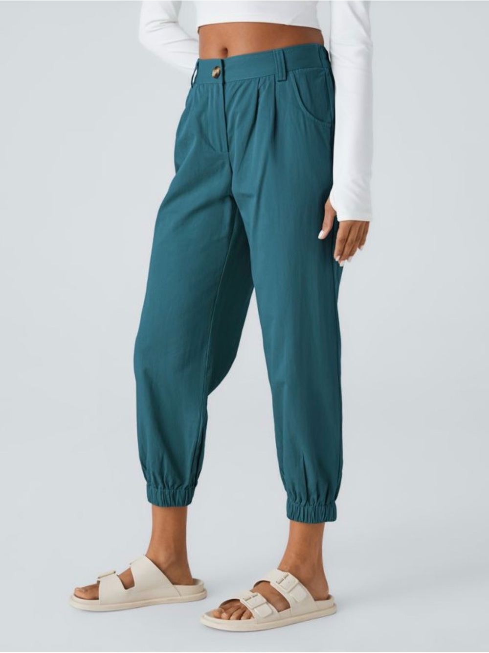 HALARA Dark Teal High-Waist Joggers